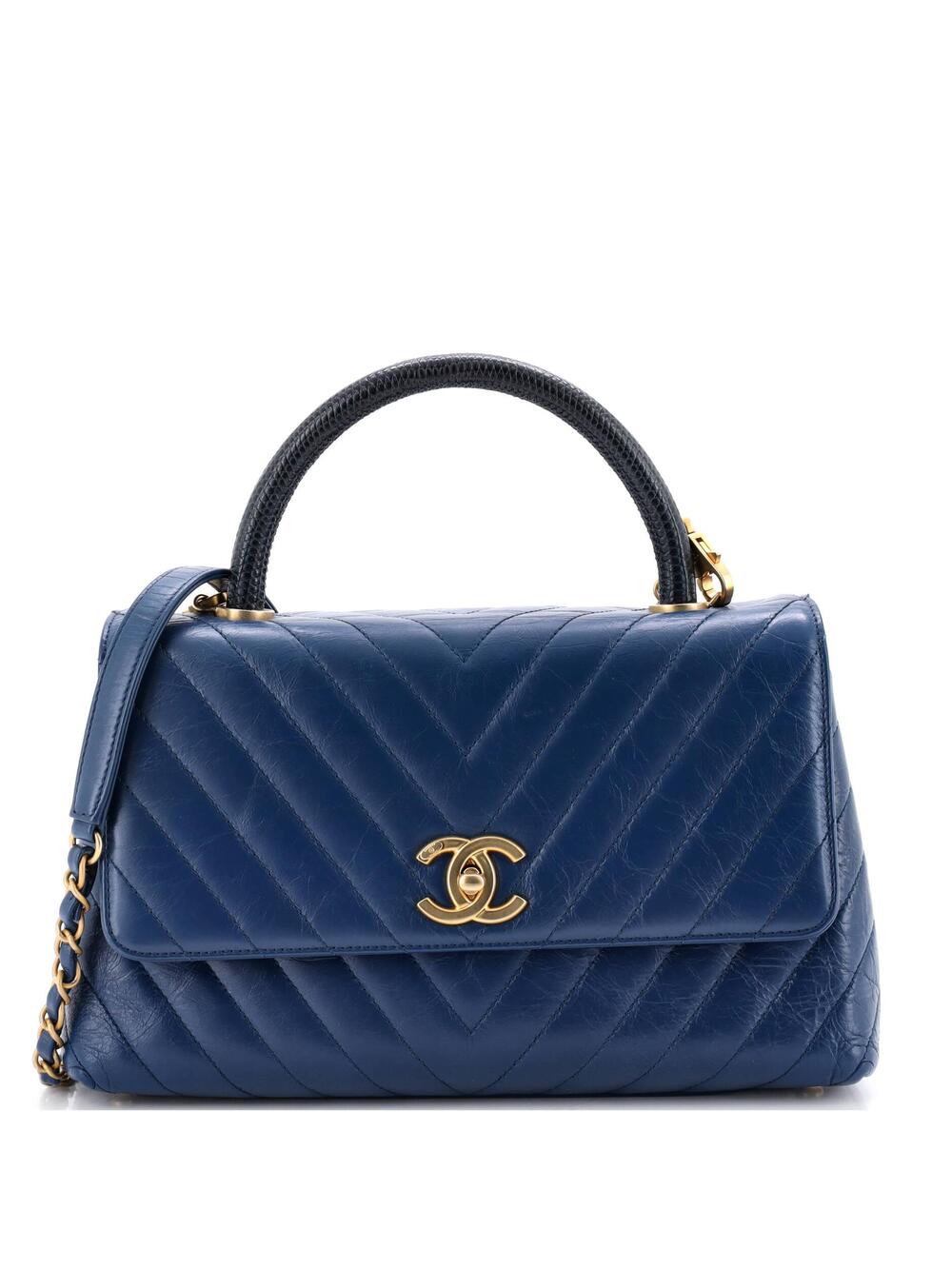 Chanel Coco Top Handle Bag Chevron #259182C45B